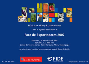 FIDE organiza Foro de Exportadores 2007
