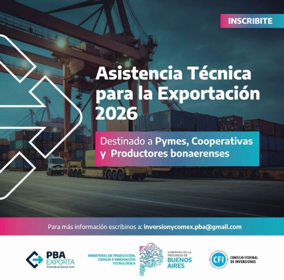 PBA Exporta 2026: Programa de la Provincia de Buenos Aires para asistir a la Internacionalización de las PyMEs