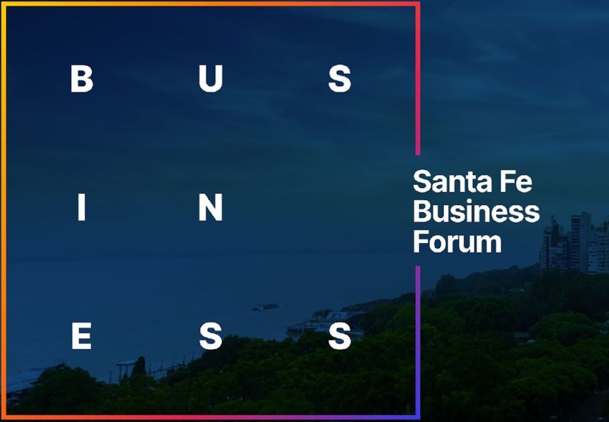 Santa Fe Business Forum 2026 Official Banner at Nueva Terminal Fluvial Rosario